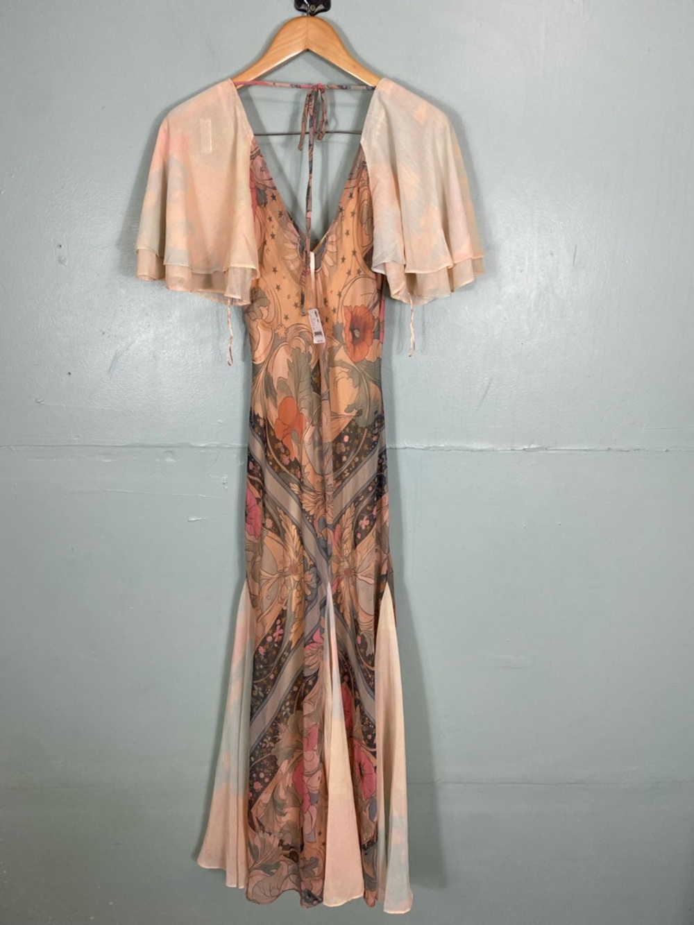 Free People Celestial Nights Maxi Dress Fairy Combo Floral Boho Small - Picture 4 of 6